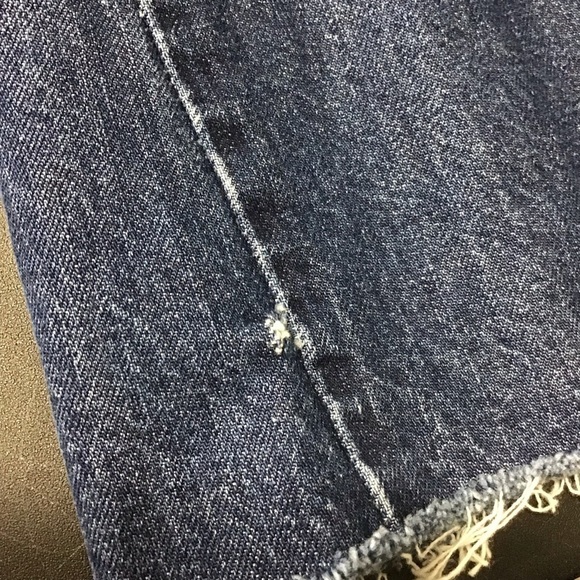 RE/DONE High Rise Crop Flare Jeans in Dark Size 26. - Picture 12 of 12